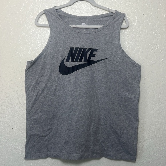 Nike Men's Light Gray Tank Top - Picture 2 of 6